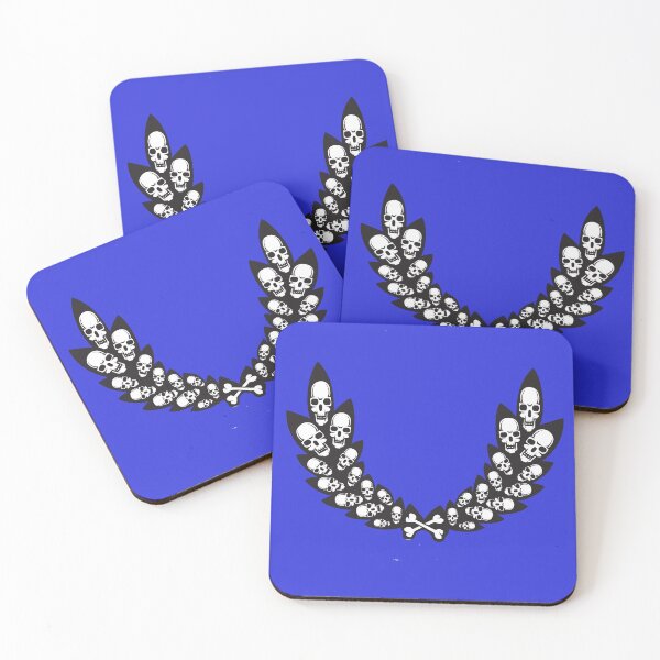 Item preview, Wreath of Skulls on Royal Blue designed and sold by AlteredAtelier.
