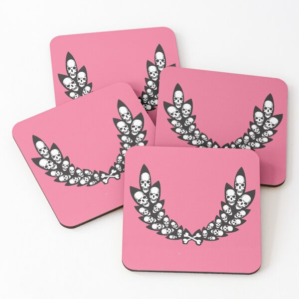 Item preview, Wreath of Skulls on Pink designed and sold by AlteredAtelier.