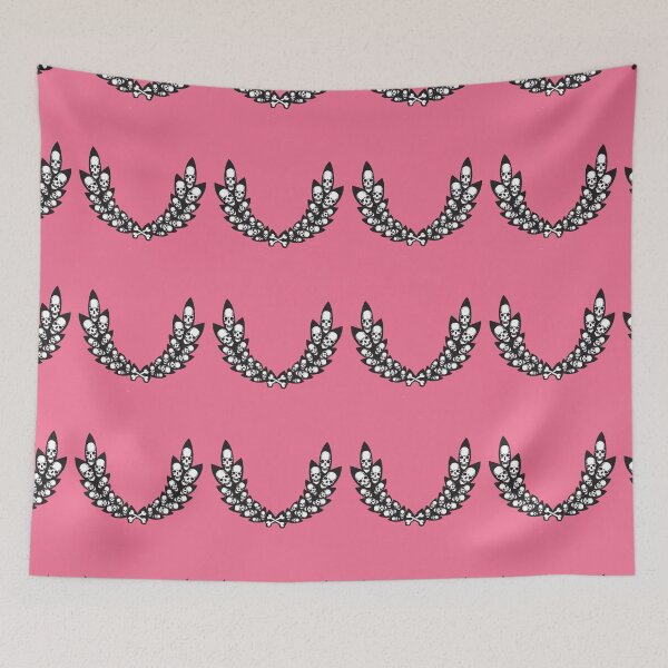 Item preview, Wreath of Skulls on Pink designed and sold by AlteredAtelier.
