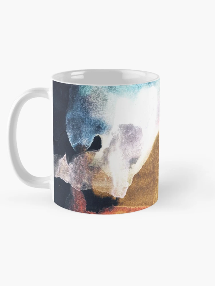 Aperçu 5 sur 6. Mug à café avec l'œuvre 010 terre créée et vendue par AlgorithmAB.