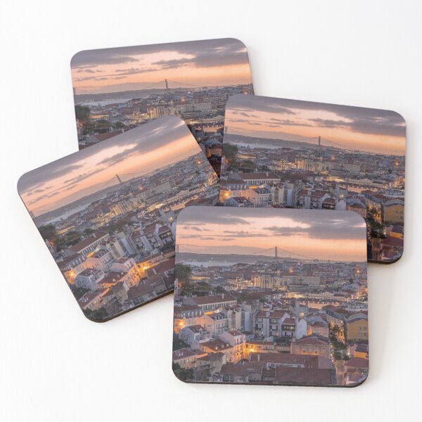 Item preview, Lisbon sunset (portrait format) designed and sold by michieldros.