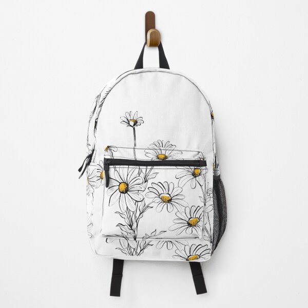 Item preview, White Daisies flowers, Seamless hand drawn pattern with white daisies and green foliage on white background. designed and sold by mashmosh.