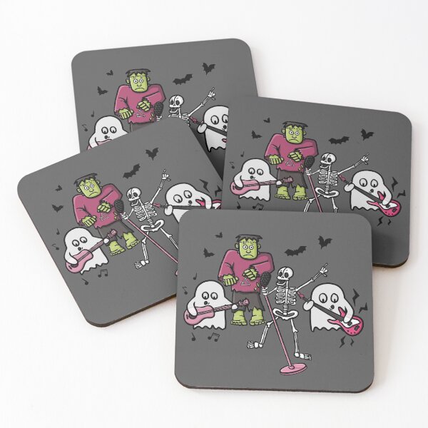Item preview, Halloween Band, Skeleton, Frankenstein, Ghosts, Music Cute Funny Digital Illustration designed and sold by AlmightyClaire.