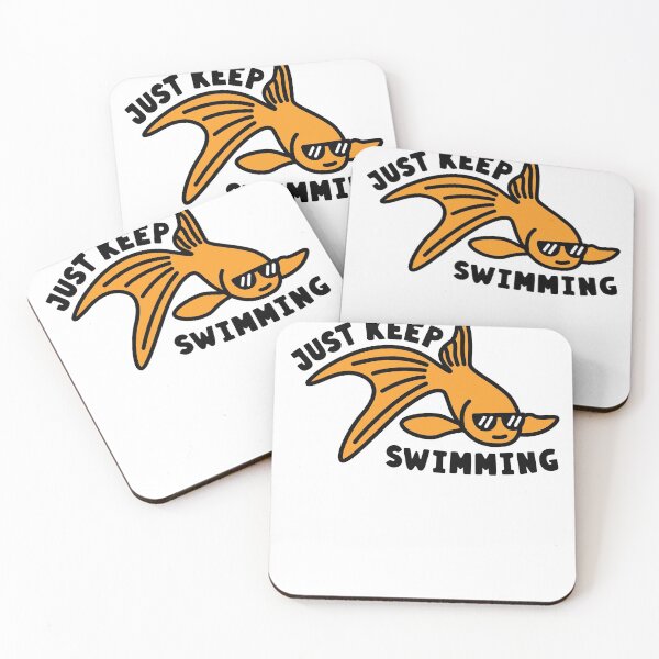 Item preview, Just Keep Swimming Goldfish designed and sold by hadicazvysavaca.
