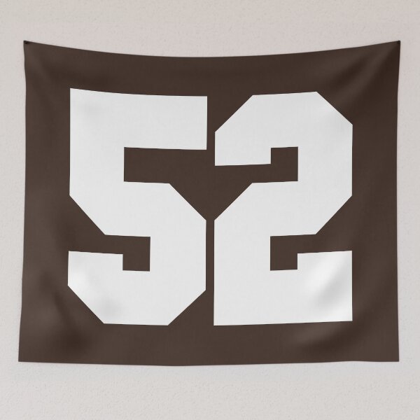 Item preview, 52 Number Cleveland Sports Fifty-Two Brown Jersey designed and sold by HelloFromAja.