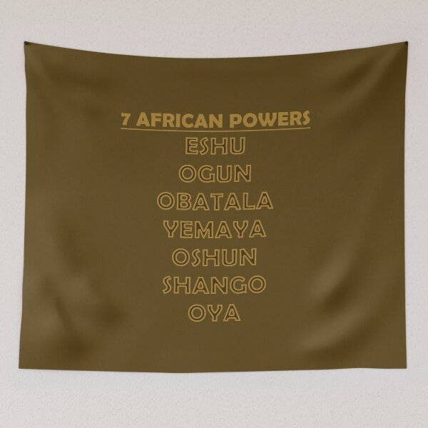 Item preview, Seven African Powers Spirits Santeria designed and sold by h44k0n.