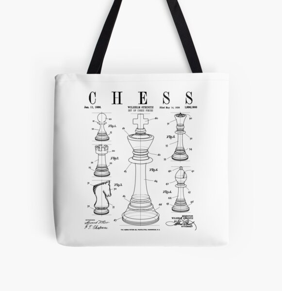 Medium Chess Shoulder Bag in Black