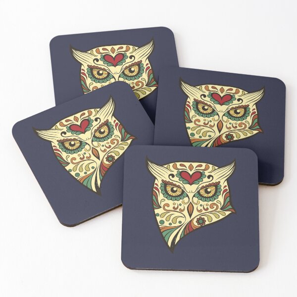 Item preview, Sugar Skull Owl Day of the Dead designed and sold by tpixx.