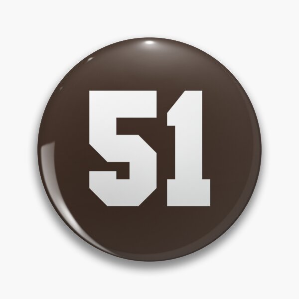 Item preview, 51 Number Cleveland Sports Fifty-One Brown Jersey designed and sold by HelloFromAja.