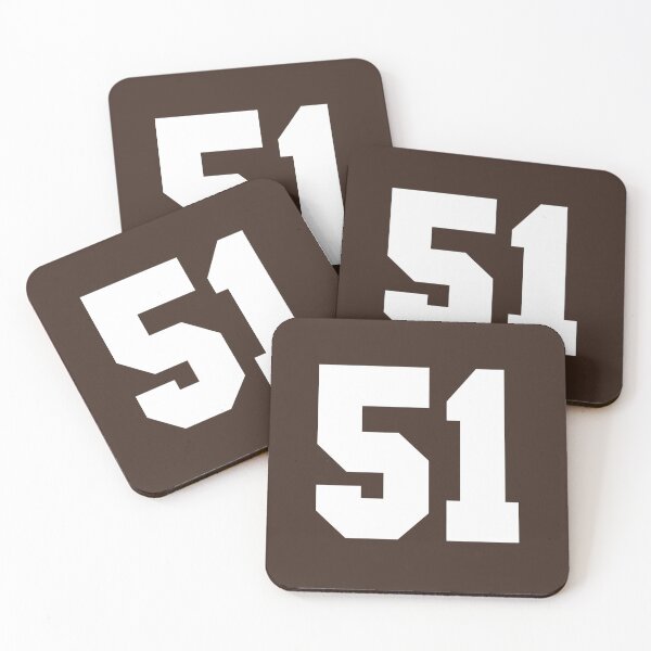 Item preview, 51 Number Cleveland Sports Fifty-One Brown Jersey designed and sold by HelloFromAja.