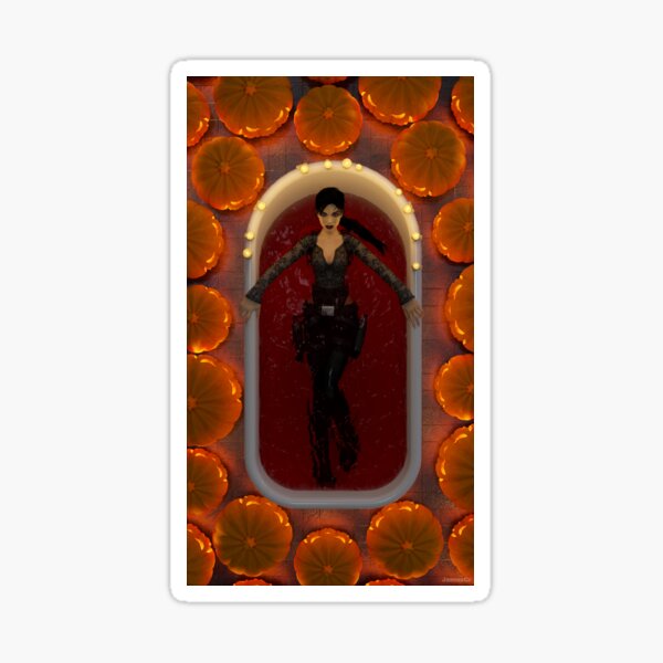 Happy Halloween from Lara Croft Sticker