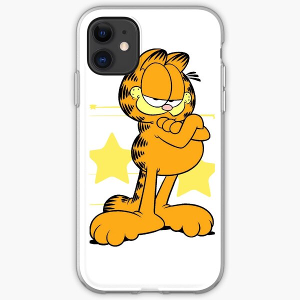Yellow cat garfield iPhone Soft Case