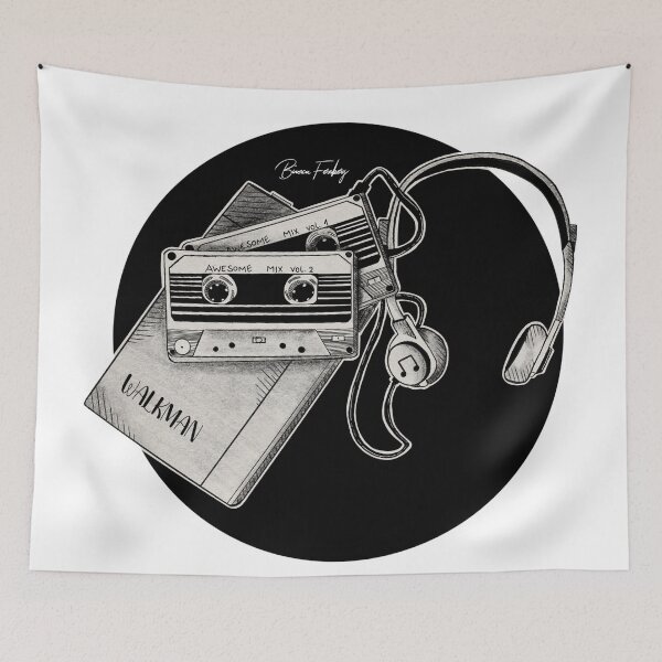 Artikelvorschau, Walkman Illustration entworfen und verkauft von Brushstroke23.