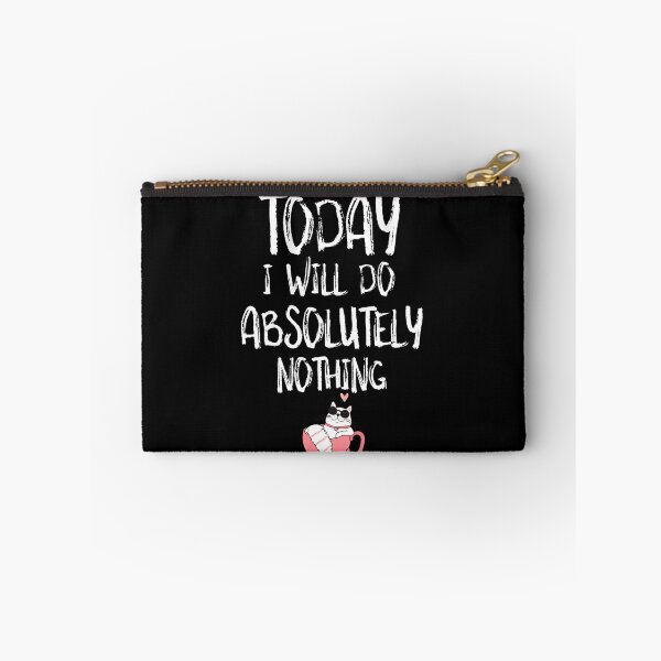 Item preview, Today I will Do Absolutely Nothing Funny Lazy Cat Lover Gift designed and sold by Akmloza.