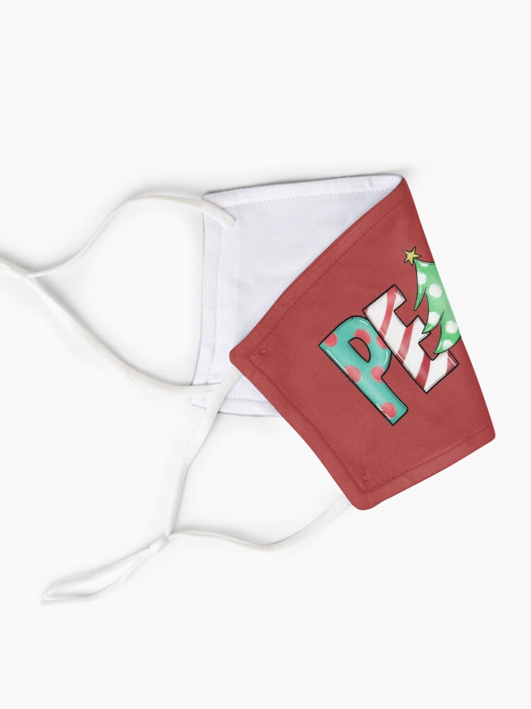 Alternate view of christmas peace Mask