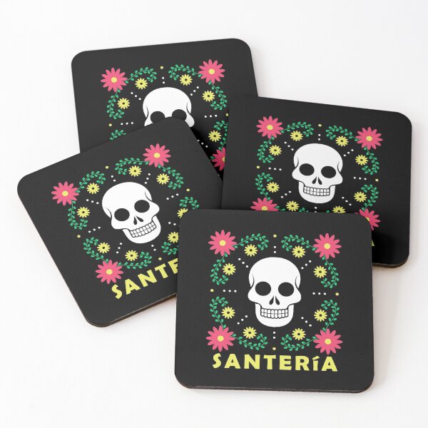 Item preview, Santeria Skull Flowers Cuba Orishas Lucumi designed and sold by h44k0n.