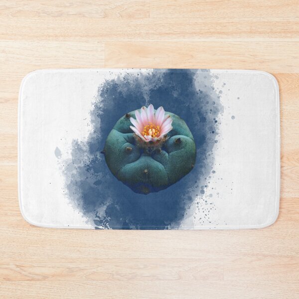 Item preview, Peyote Cacti With Blue Background Ink Splash (White Background) designed and sold by Fruitsome.