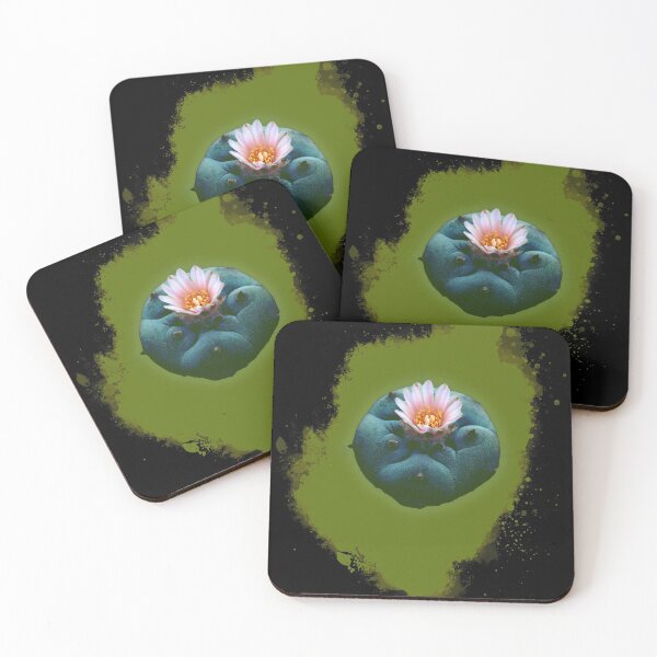 Item preview, Peyote Cacti With Yellow Background Ink Splash designed and sold by Fruitsome.