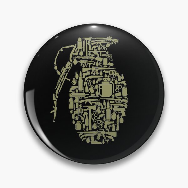Item preview, Grenade Pattern designed and sold by VibrantGifts.