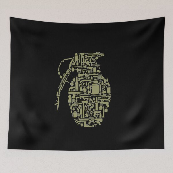 Item preview, Grenade Pattern designed and sold by VibrantGifts.