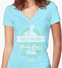 Molly Malone's Pretty Beer Women's Fitted V-Neck T-Shirt