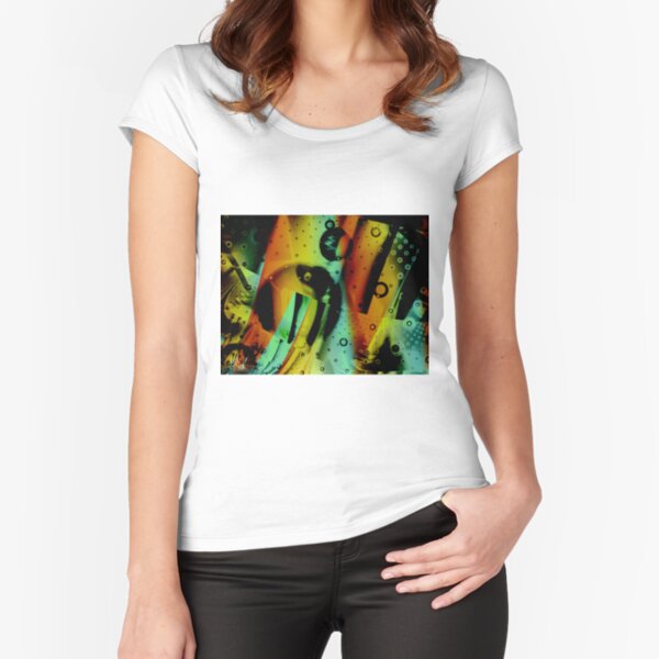 Kids Room - Fun Abstract Art Fitted Scoop T-Shirt