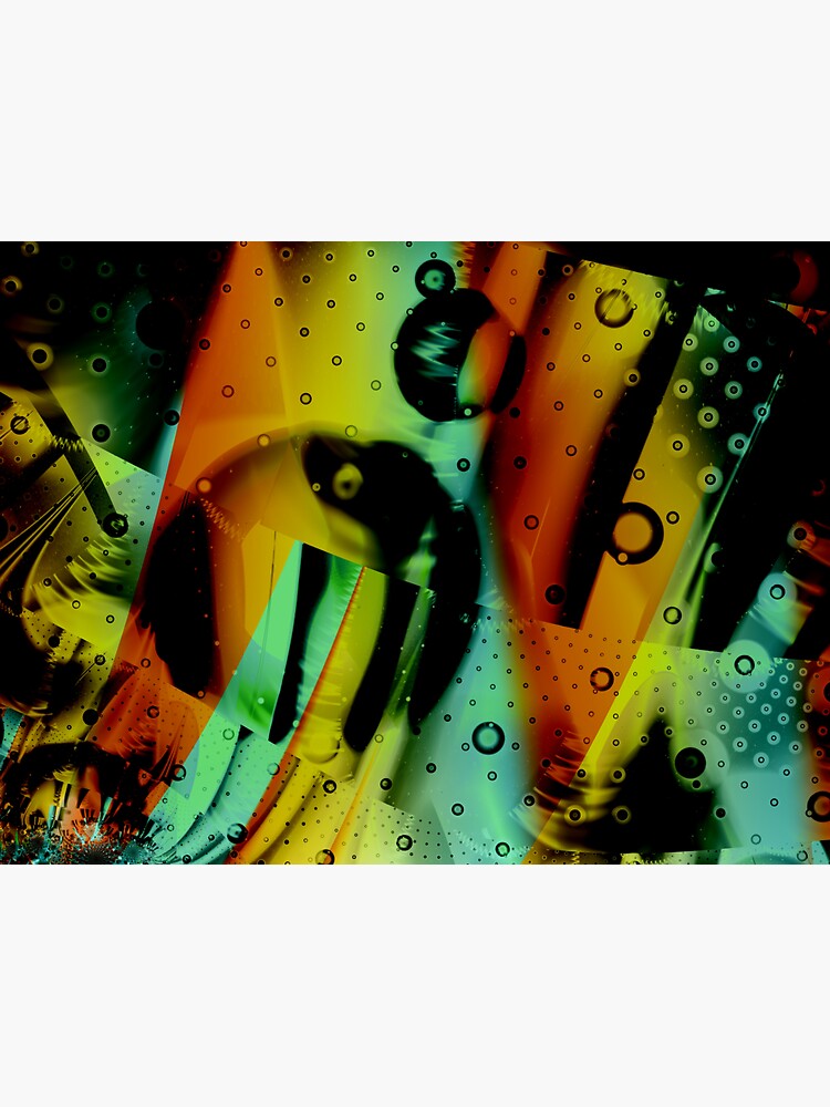 Thumbnail 3 of 3, Sticker, Kids Room - Fun Abstract Art designed and sold by Garret Bohl.