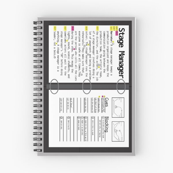 Item preview, Stage Manager Prompt Book designed and sold by KiannasMind.