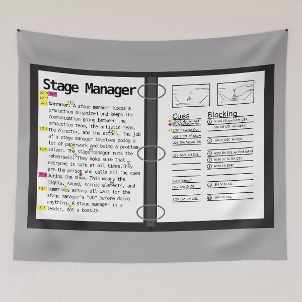 Item preview, Stage Manager Prompt Book designed and sold by KiannasMind.