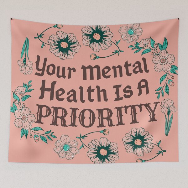 Item preview, Mental Health Awareness Your Mental Health is A Priority designed and sold by cation-studio.