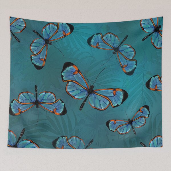 Item preview, Glass Winged Greta Oto butterflies designed and sold by k9printart.