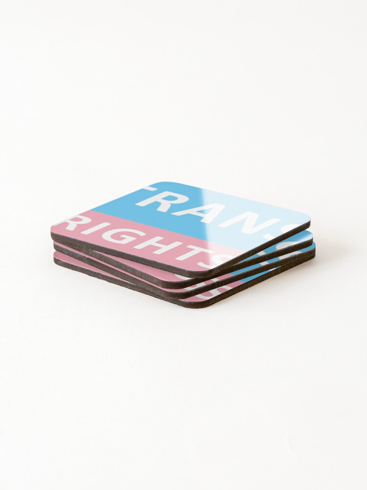 Thumbnail 4 of 5, Coasters (Set of 4), Trans Rights designed and sold by Probing.