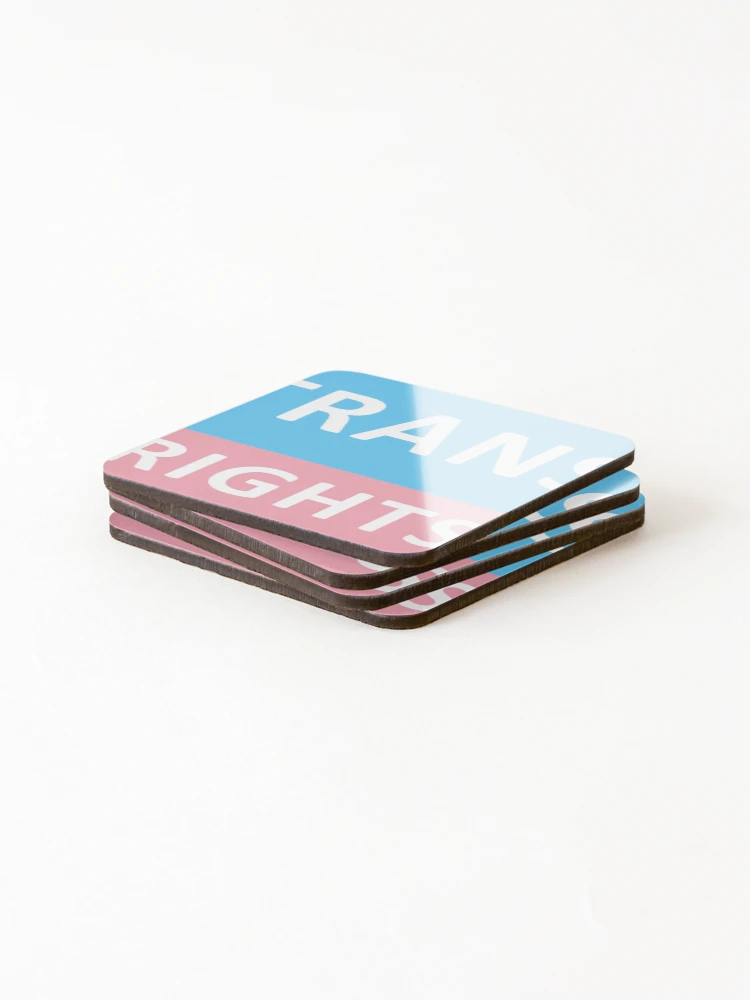 Thumbnail 4 of 5, Coasters (Set of 4), Trans Rights designed and sold by Probing.