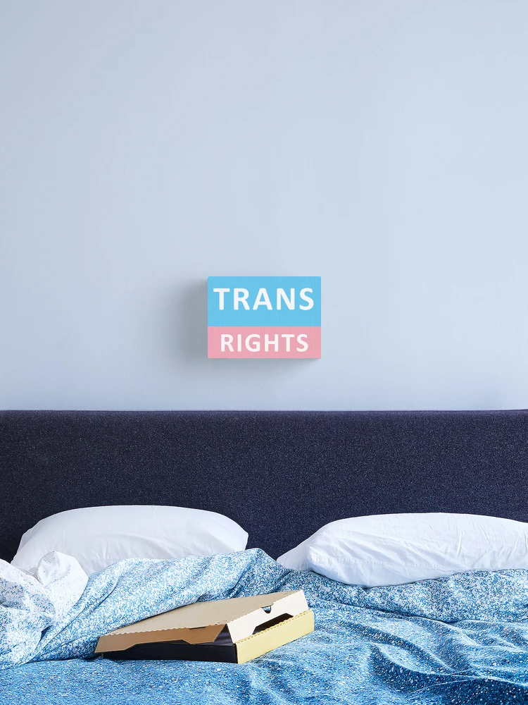 Thumbnail 2 of 3, Canvas Print, Trans Rights designed and sold by Probing.