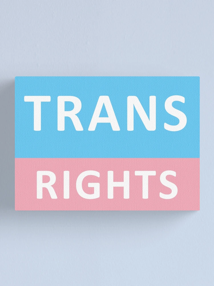 Thumbnail 1 of 3, Canvas Print, Trans Rights designed and sold by Probing.
