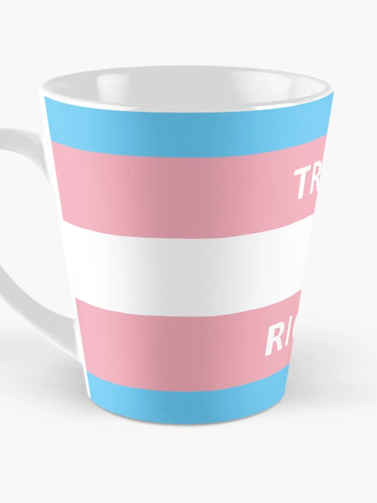 Thumbnail 3 of 4, Coffee Mug, Trans Rights Flag designed and sold by Probing.