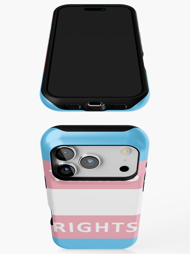 Thumbnail 3 of 4, iPhone Case, Trans Rights Flag designed and sold by Probing.