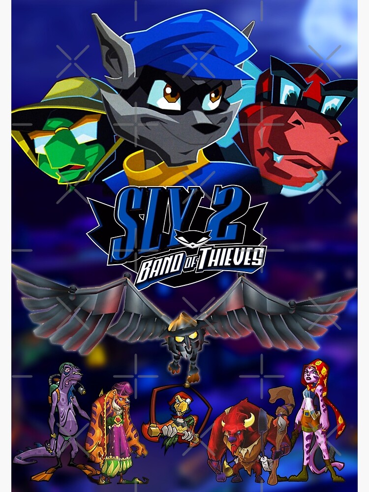 Sly Cooper Band of Thieves (custom PS2 cover version) Poster for