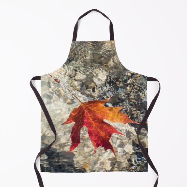 Item preview, Playful Patterns - Maple Leaf in Bold Orange and Vermilion Floating Underwater designed and sold by Georgia Mizuleva.