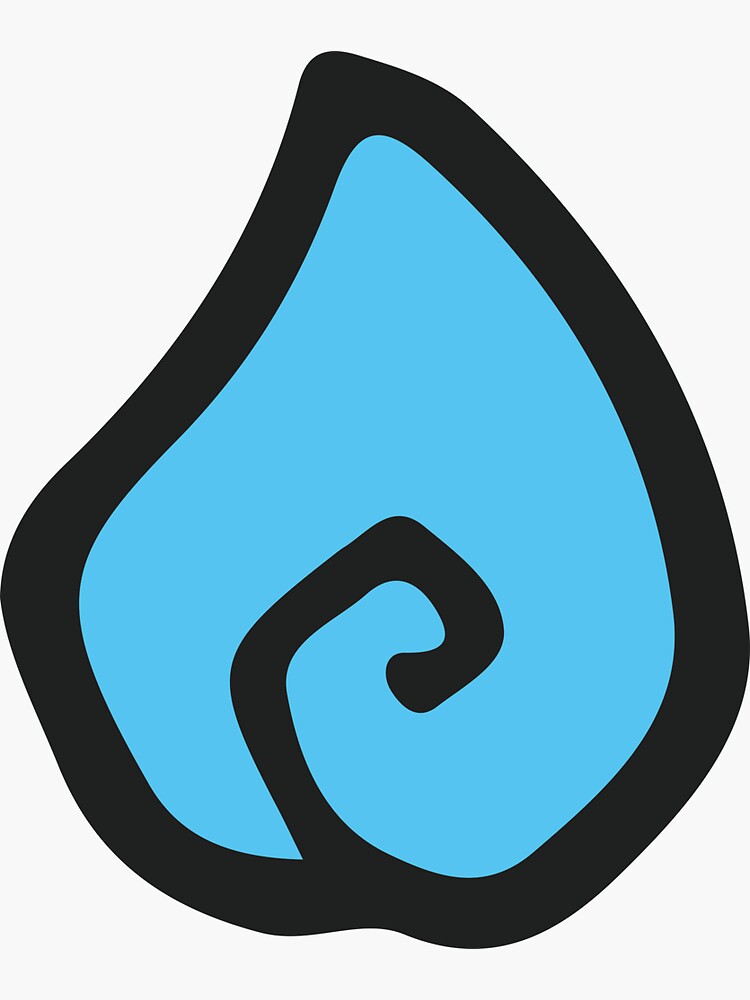 "Temtem element Water" Sticker by RalphJn22 Redbubble