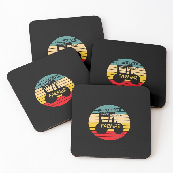 Item preview, No Farmers No Food: Funny vintage retro style design. designed and sold by fajali master.