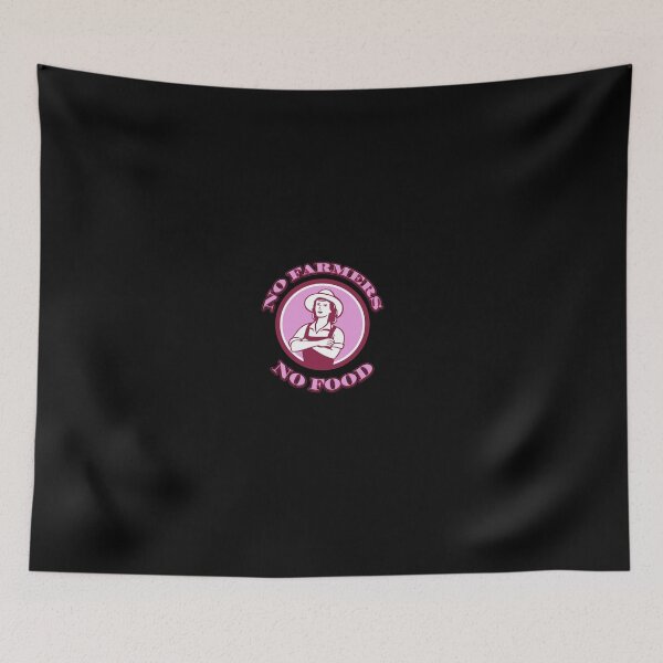 Item preview, No Farmers No Food: Funny vintage retro style design. designed and sold by fajali master.