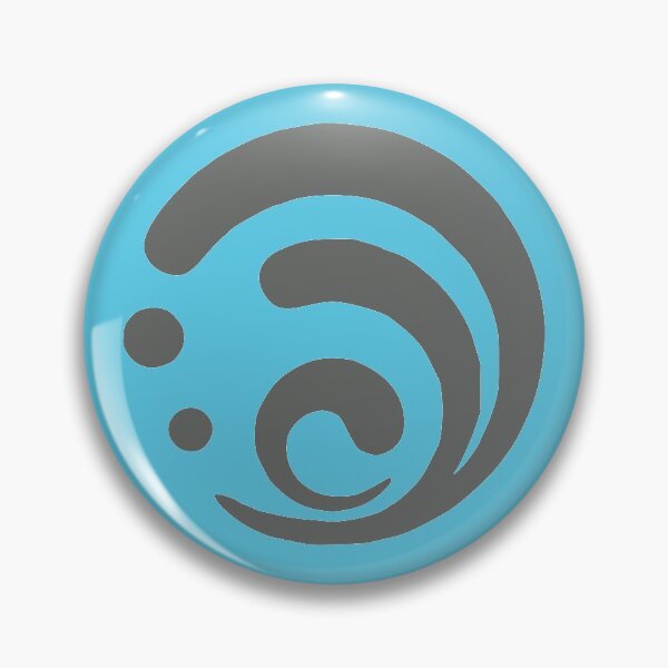 Artikelvorschau, Genshin Impact Hydro Logo entworfen und verkauft von Kuu-haku Animerch.