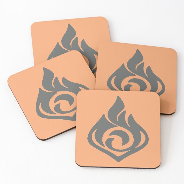 Item preview, Genshin Impact Pyro Logo designed and sold by Kuu-haku Animerch.