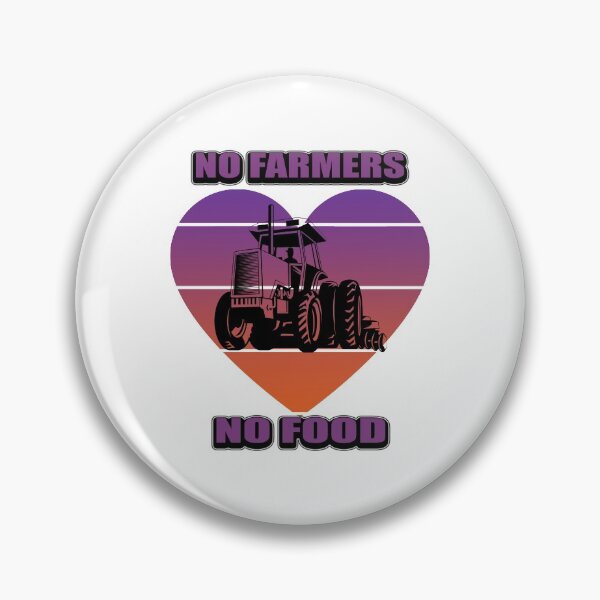 Item preview,  No Farmers No Food: Funny vintage retro style design. designed and sold by fajali master.