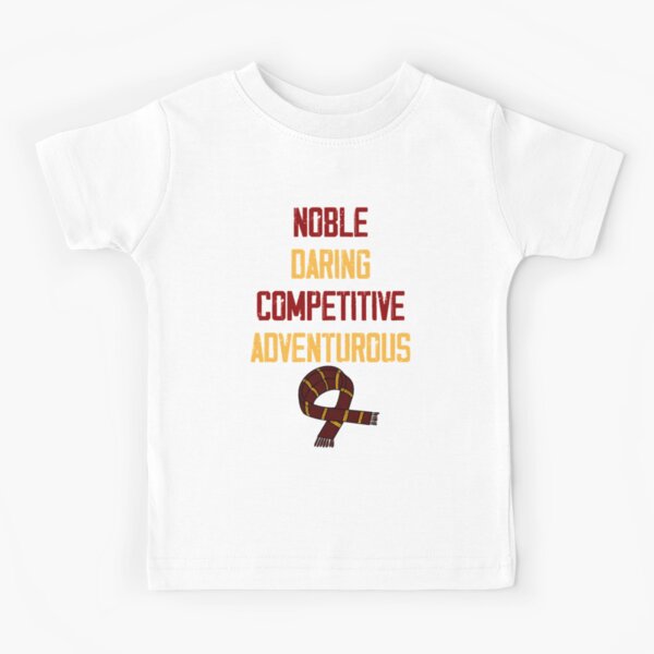 Noble, audacieux, compétitif et aventureux T-shirt enfant