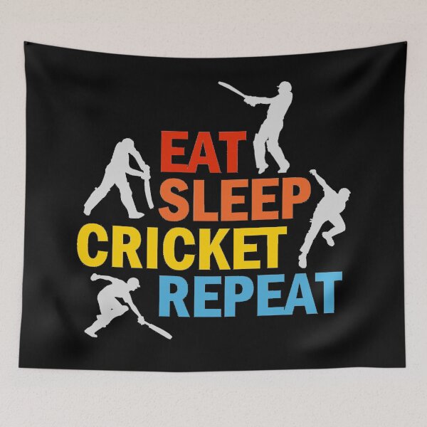 Item preview, Eat, sleep cricket, repeat designed and sold by aktiveaddict.