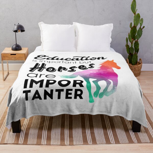 Item preview, Funny Education Is Important But Horses Are Importanter Girl designed and sold by DavidPascall.