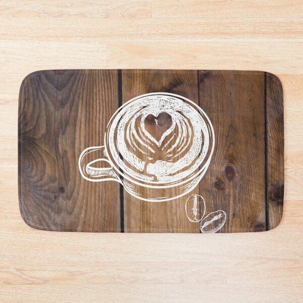 Item preview, Rustic Woodgrain Barnboard  Beans Latte Coffee designed and sold by IamTrending.
