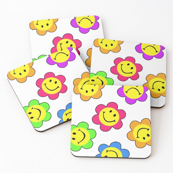 Item preview, Colourful Smiley Flowers  designed and sold by itslucylou.